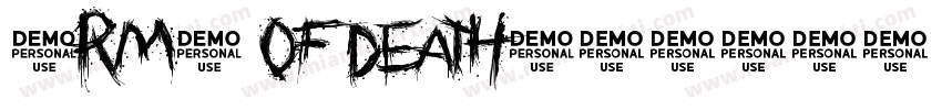 Army of death字体转换